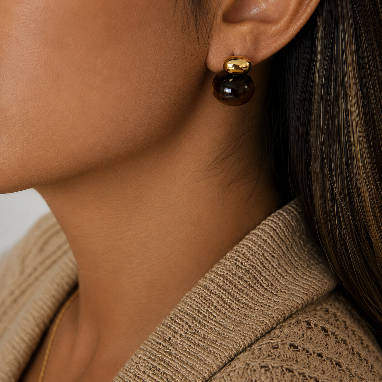 Soléa Tiger Eye Studs