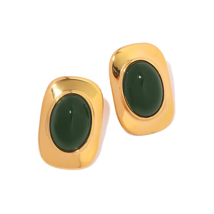 Emerald Muse Studs