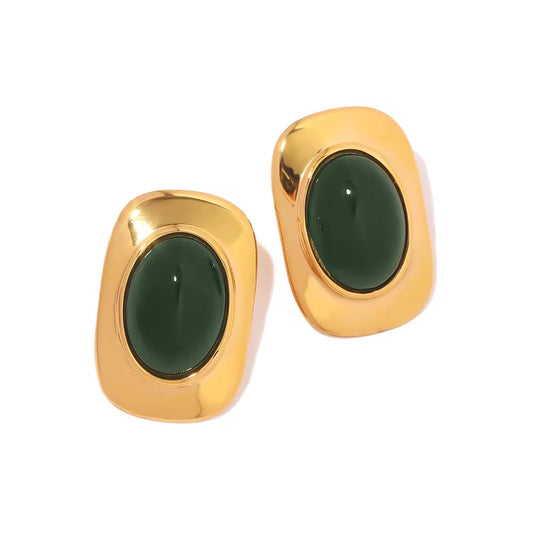 Emerald Muse Studs