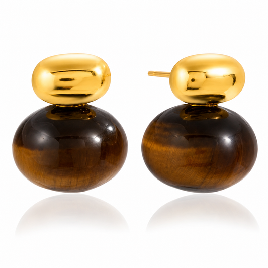 Soléa Tiger Eye Studs