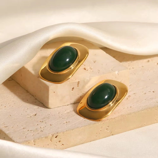 Emerald Muse Studs
